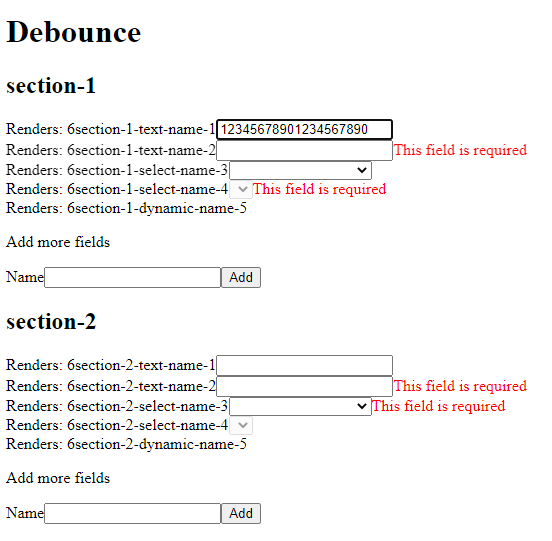 Debounce-form